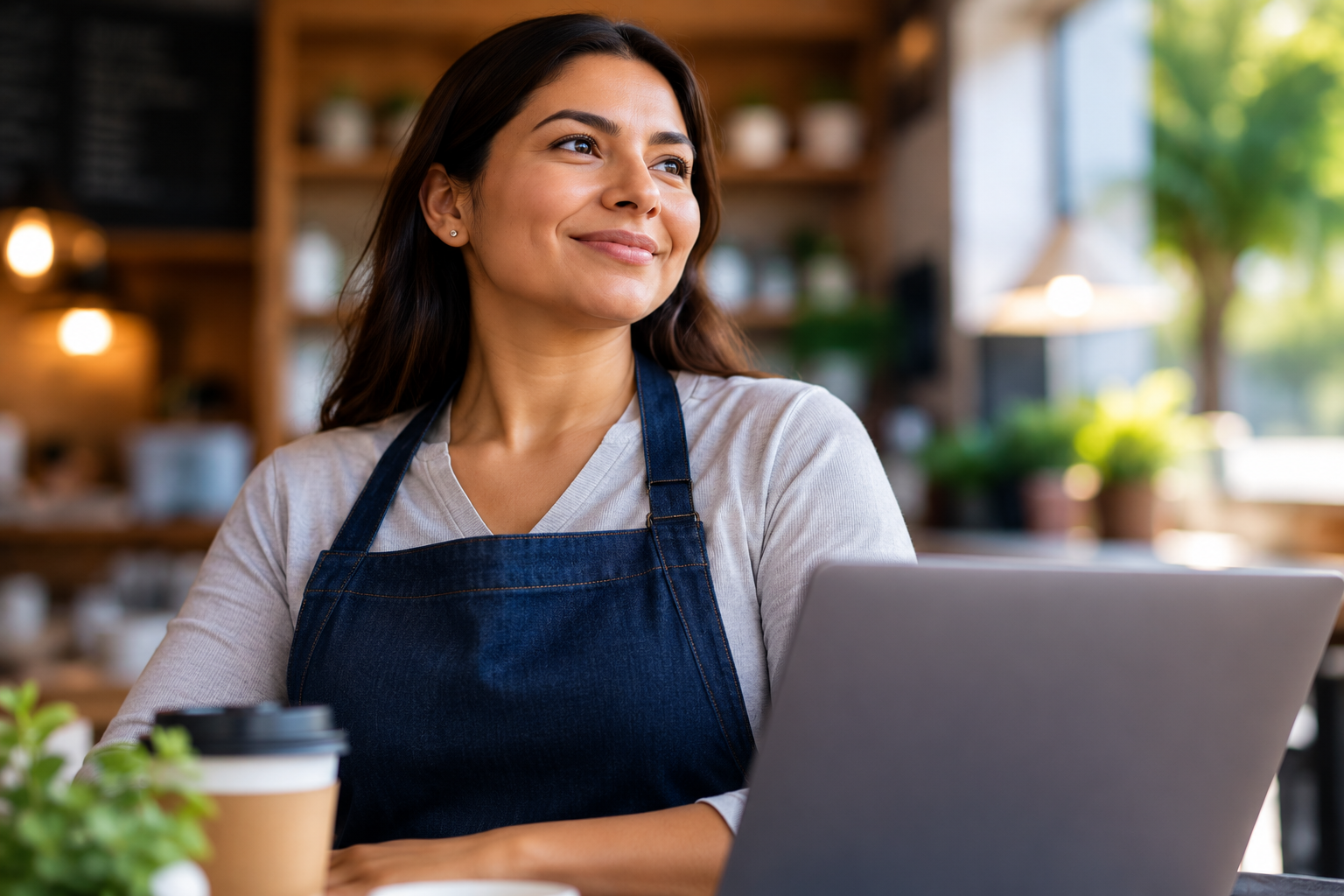 Persona trabajando representando autorización de empleo