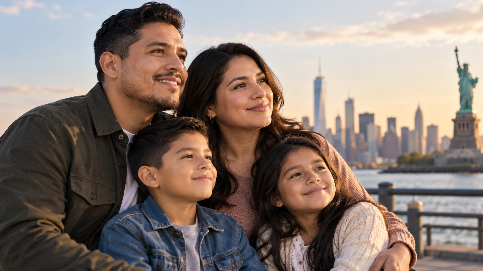 Familia representando un proceso de remoción de condiciones